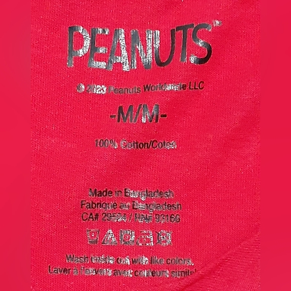 Peanuts Snoopy Night Shirt - Ladies M - Picture 3 of 3